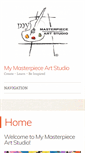 Mobile Screenshot of mymasterpieceartstudio.com